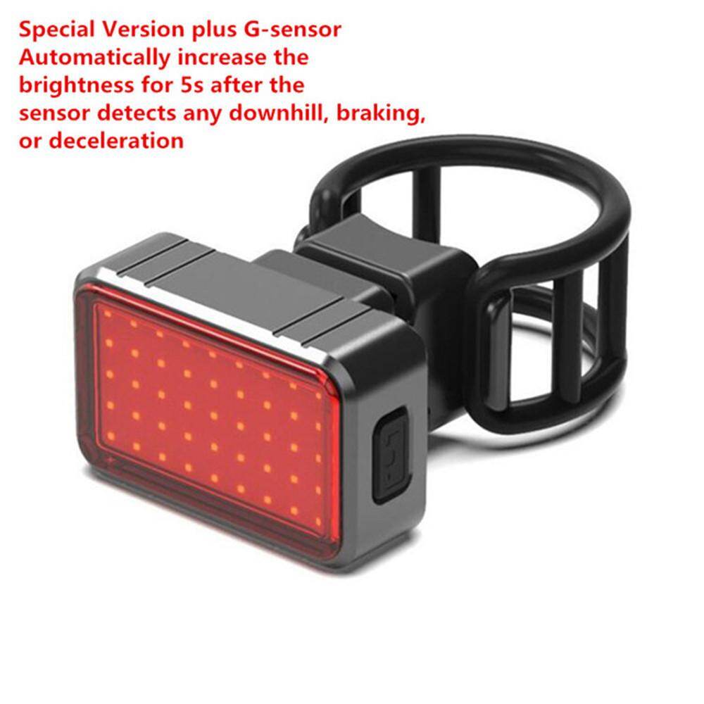 TTLIFE 100LM Waterproof USB Rechargeable Intelligent Induction Brake Bicycle Light Taillight Rear COB+28 LED Bike Riding Tail Light