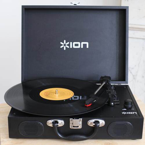 ION Audio Built-in Speaker Suitcase Record Player Vinyl Transport