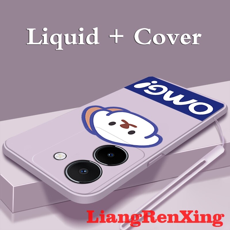 Casing VIVO Y36 4G phone case Softcase Liquid Silicone Protector Smooth shockproof Bumper Cover new design YTOMG01