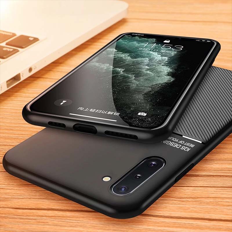 Ốp điện thoại cho Samsung Galaxy Note 8 9, Ốp mềm siêu mỏng chéo hình xe hơi sang trọng cho Samsung Note 10Plus