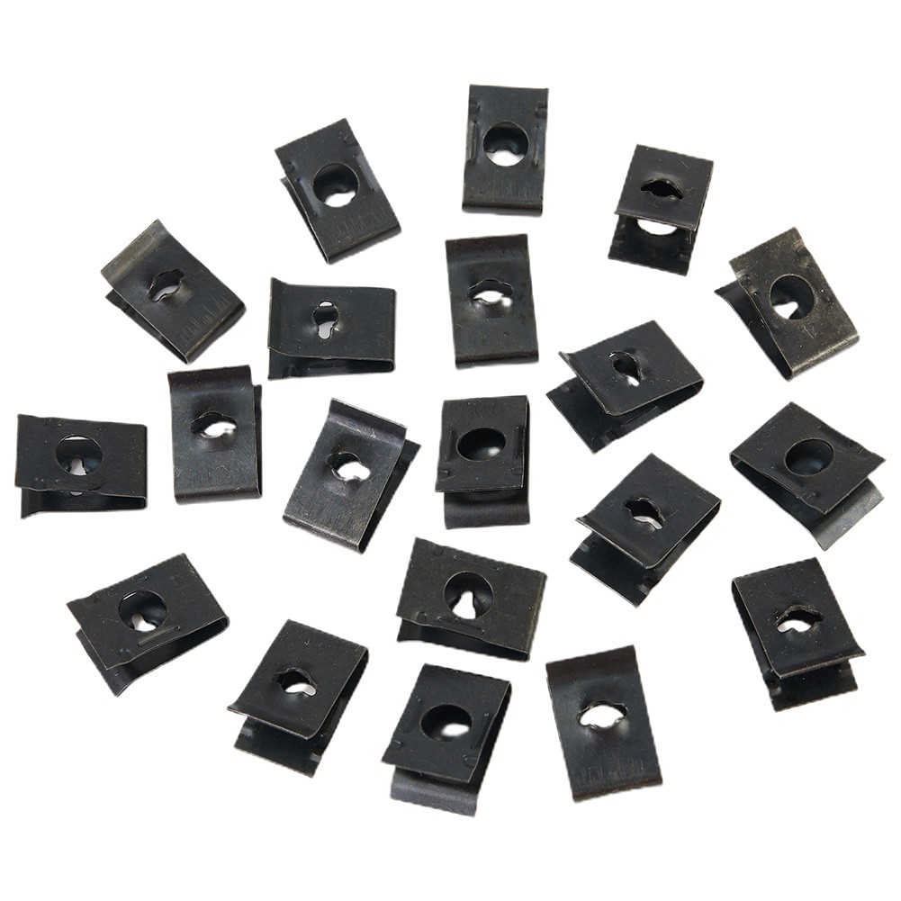Accessory Clips Iron Replacement 17mmx10.5mm Bumper Fender Fastener Metal