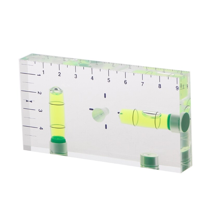 High Precision Transparent Two Direction Magnetic Level Bubble Mini Level