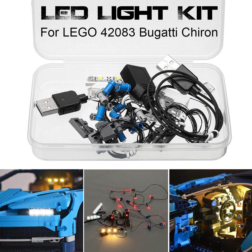 Đèn Led Chiếu Sáng Bộ DIY Dạ Quang Khối Xây Dựng CHỈ Cho LEGO 42083 Bugatti Chiron Technic Bộ