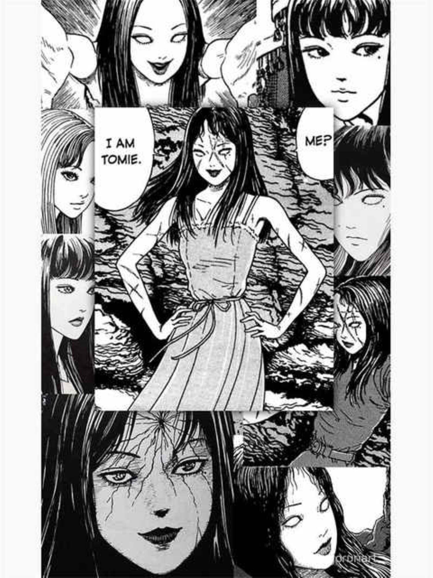 Retro Horror Anime Japanese Tales Of The Macabre Poster Junji Ito