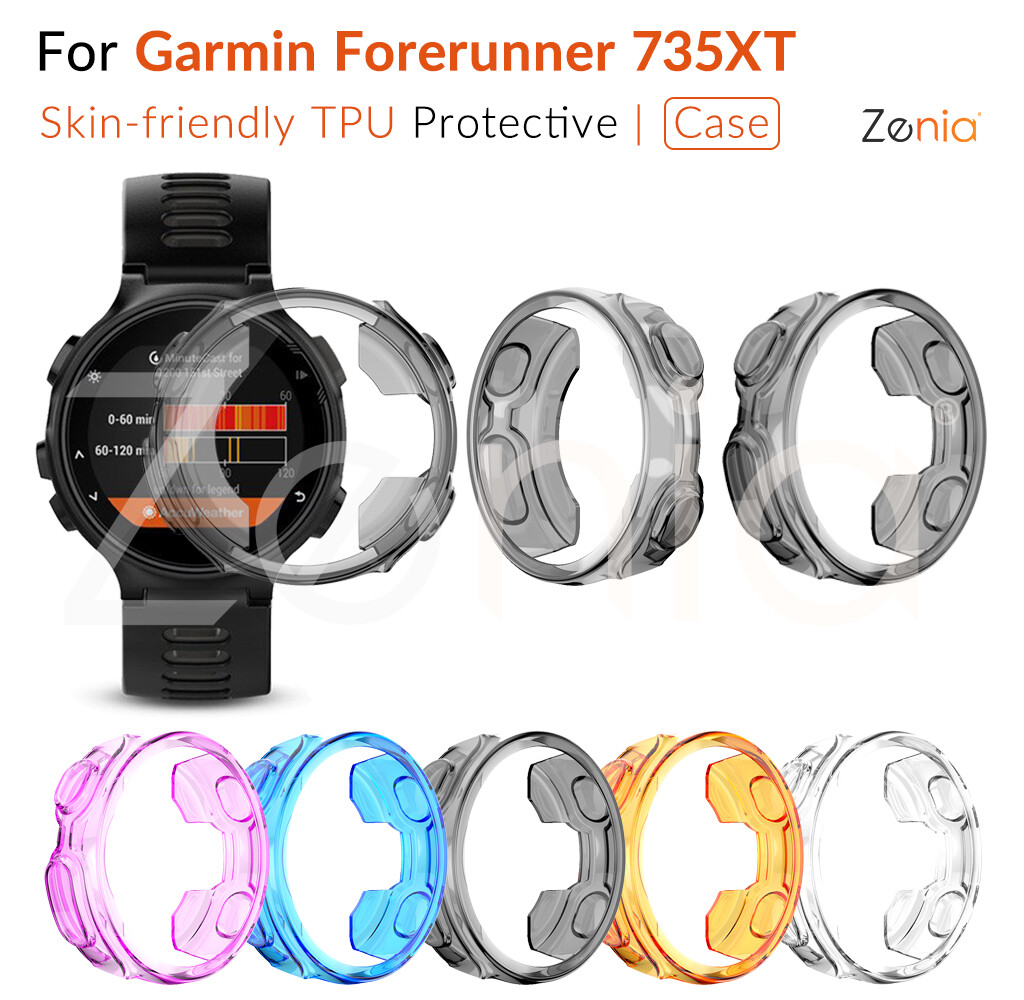 Zenia TPU Skin-friendly Replacement Protective Case Cover Shell for Garmin Forerunner 735XT FR735XT Forerunner735XT Sports Smart Watch Accessories
