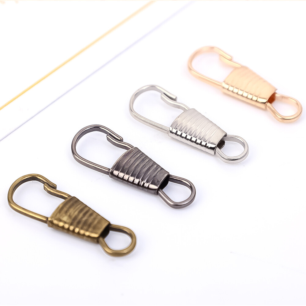 5Pcs Khóa Kéo Kim Loại Kéo Thay Thế Có Thể Tháo Rời Dây Kéo Thanh Trượt Kéo Tab Bộ Đồ Nghề Điện Cho Quần Áo Áo Khoác Tự Làm Thủ Công MaY Đầu Zip