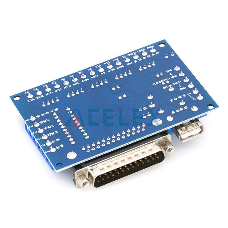 MACH3 Inter Board CNC 5 Axis With Optocoupler Adapter Stepper Motor Driver + USB Cable Electrical Circuitry - Parts