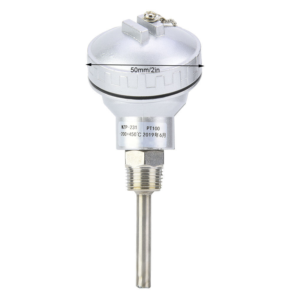 Zonejoy Đầu Dò Cảm Biến Nhiệt Độ RTD PT100, Đầu Cực Cặp Nhiệt Điện NPT 1/2"
