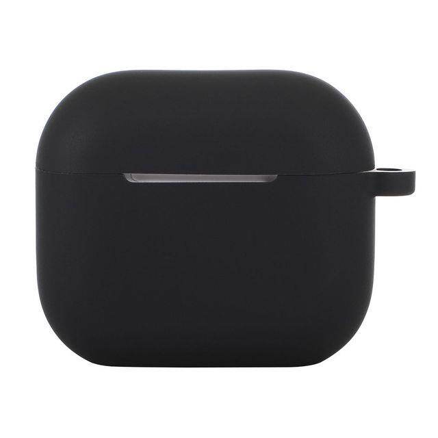 1PC Morandi Solid Color Soft Silicone Cover with Hook For Apple AirPods 3rd Gen Bluetooth Earphone Protective Case Shell