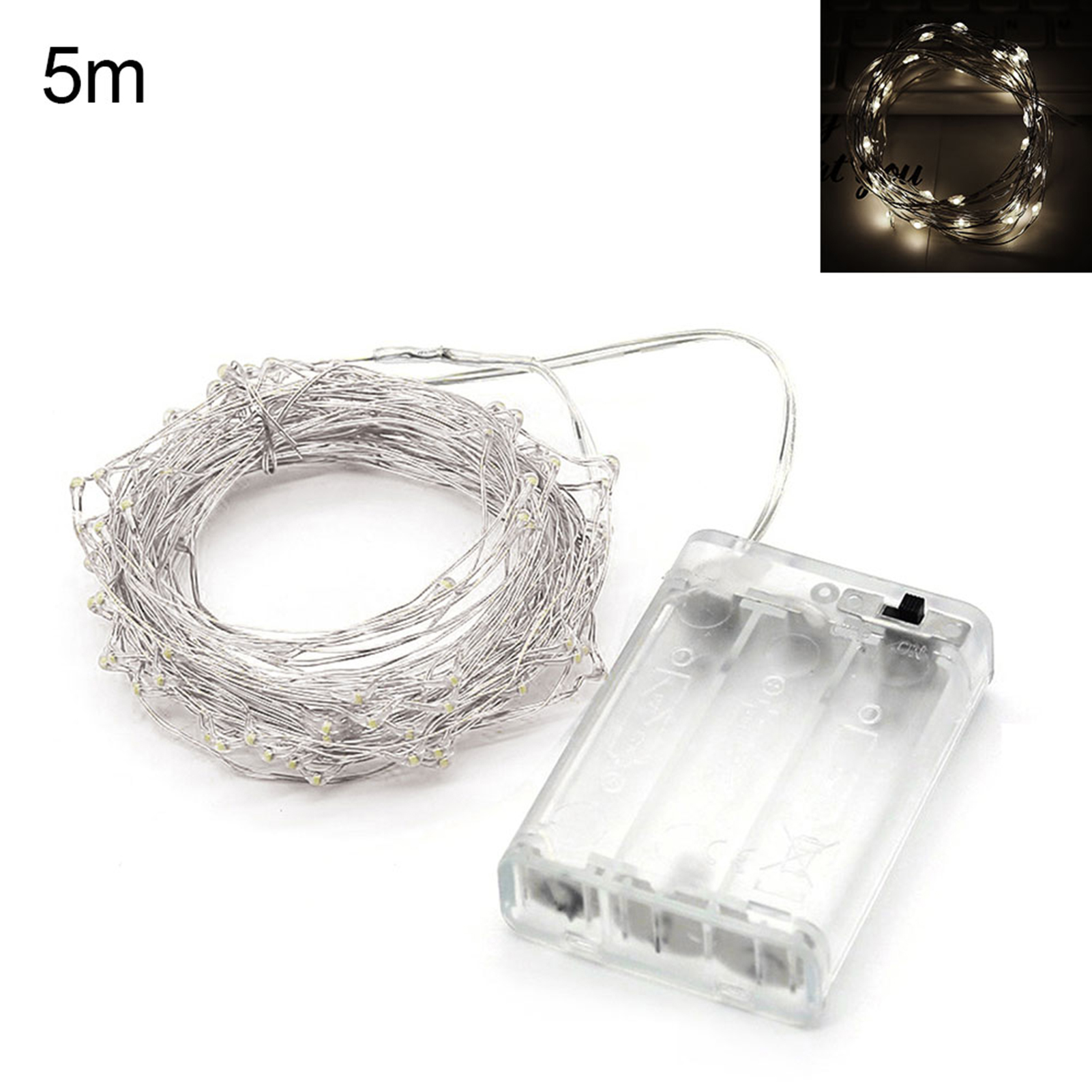 PENNYJ 2/5/10m Starry String Light Bright Flexible Copper Wire Starry String Fairy Light for Wedding Fairy String Light