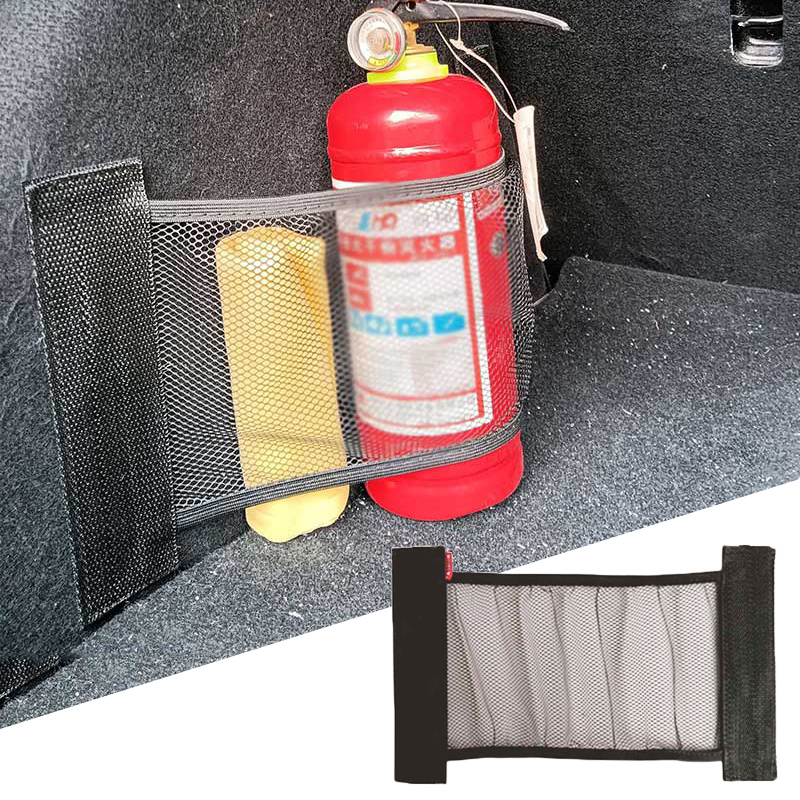 Cốp xe ô tô lưới đàn hồi cố định dây đai nội thất xe hơi tổ chức Bình cứu lưu trữ túi lưới ghế sau sửa chữa Túi phụ kiện ô tô