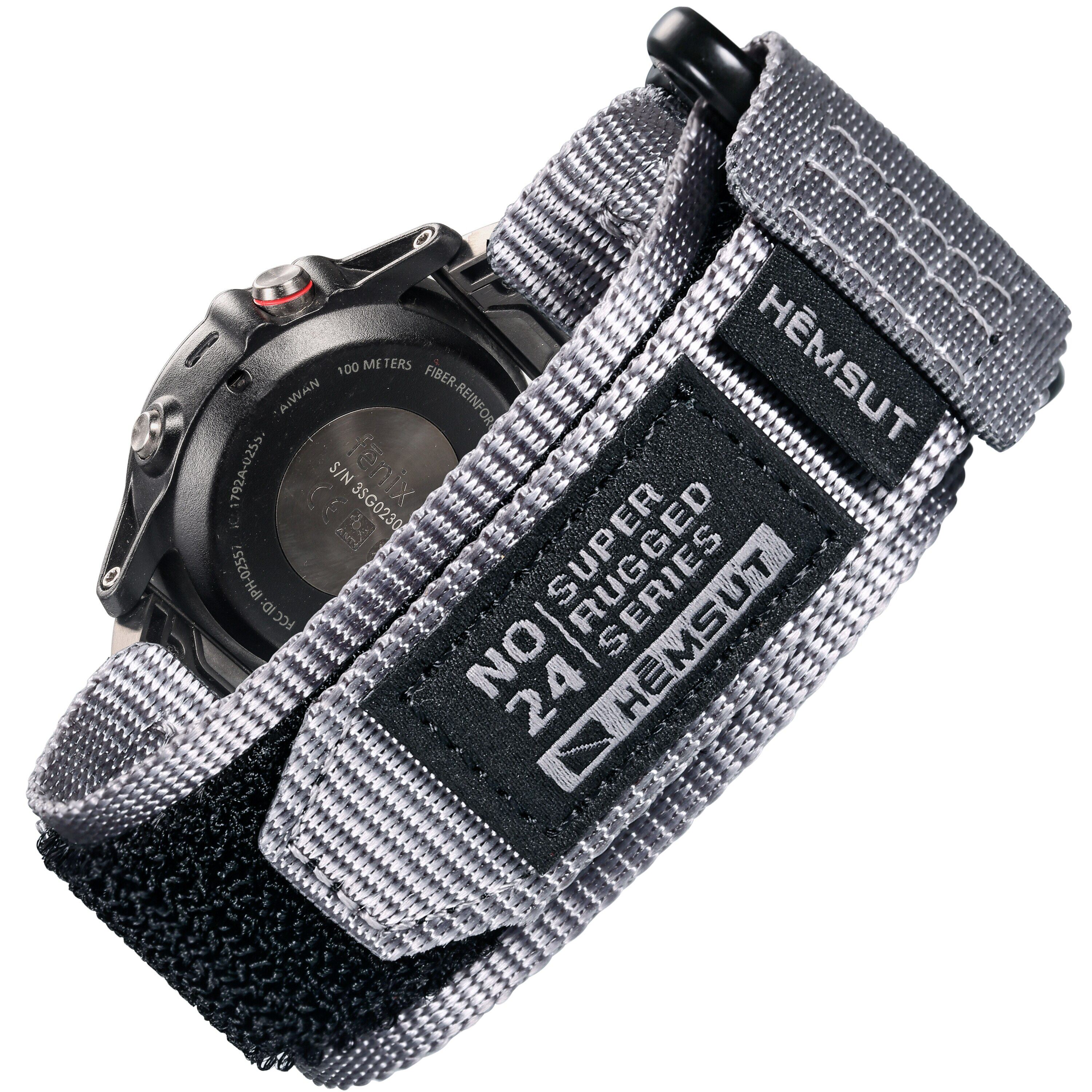 Green Garmin Watch Band, Super Rugged Extral Long Nylon Sports Strap Woven Loop Design For Fēnix Forerunner Vivoactive