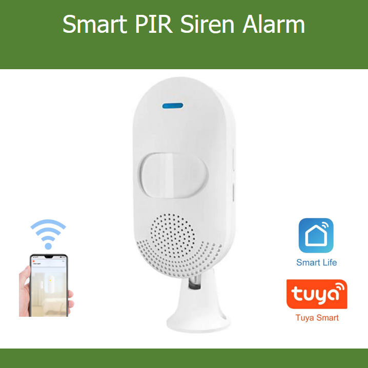 Smart PIR Motion Sensor Home Security Alarm Sensor Wifi / ZIgbee, Tuya Smart Life