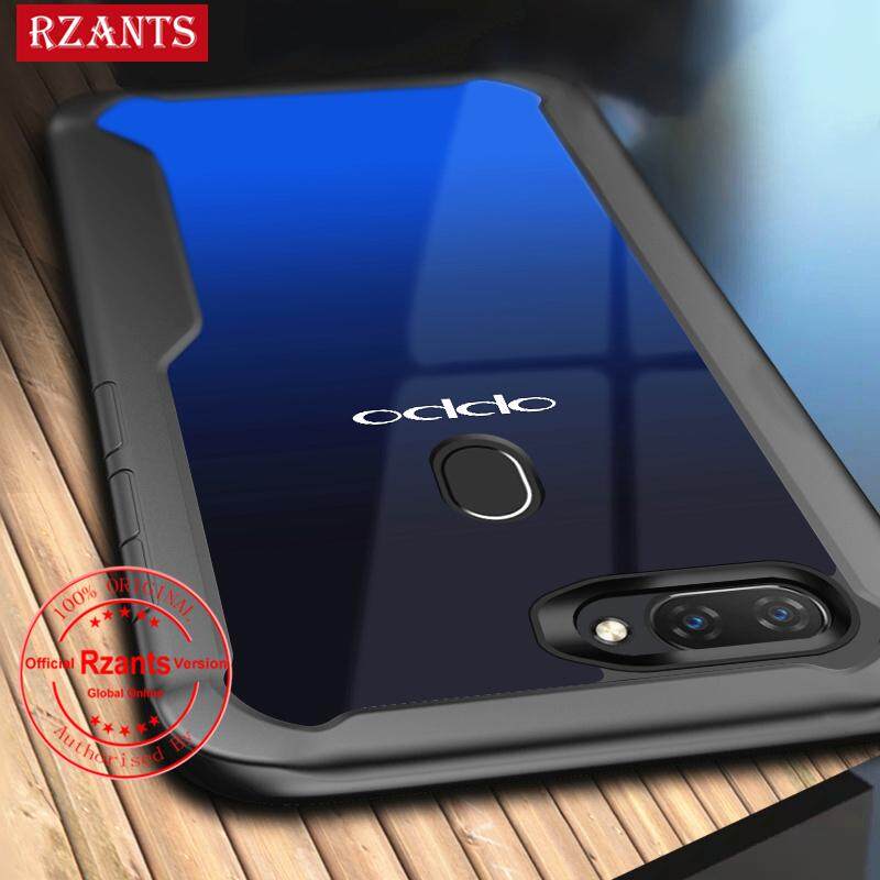 Rzants untuk OPPO F9 Casing Shockproof Bumper TPU dan Membersihkan Bagian Belakang Keras PC Slim【four Corner】non-Slip Penutup Pelindung Casing Ponsel