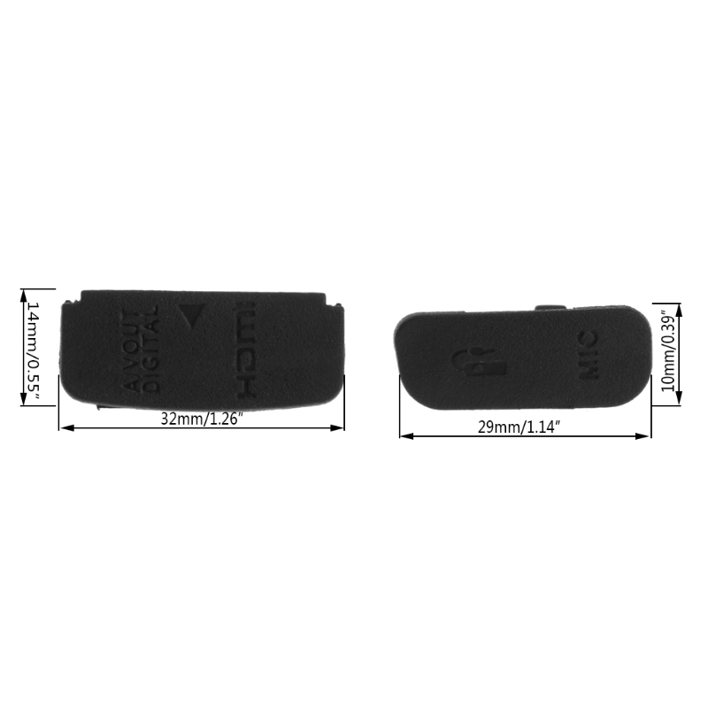 Giao Diện USB AV OUT HDMI MIC Nắp Dưới Cửa Cao Su Dành Cho Máy Ảnh Canon 600D Mới