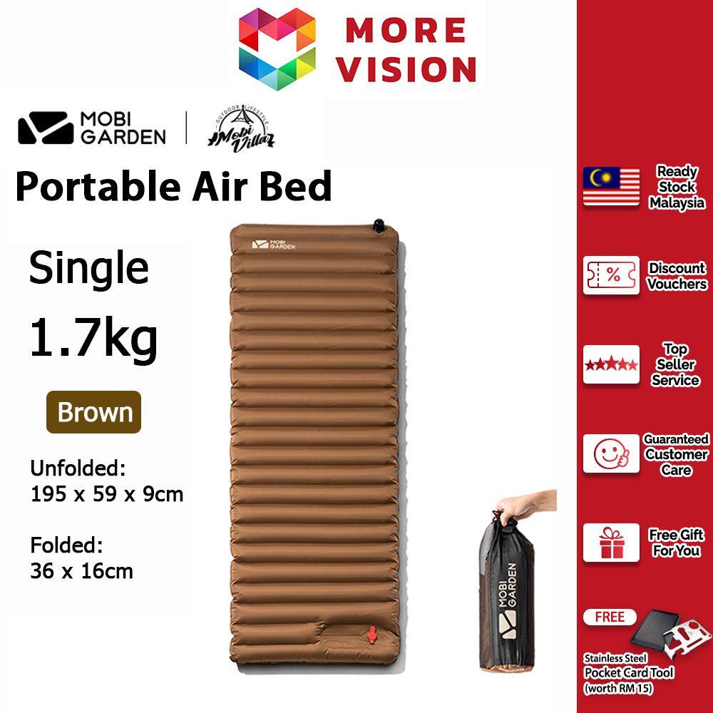 Mobi Garden Camping Portable Air Mattress Bed Inflatable Single