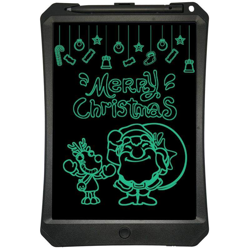 11นิ้ว LCD หน้าจอขาวดำหยาบลายมือแผ่นกระดานเขียนสำหรับเด็กความสว่างสูงมือปากกาเขียน Sketching Graffiti เขียนลวกๆกระดานเขียนเล่นสำหรับ Home งานเขียนในออฟฟิศปากกาเขียน (สีดำ)