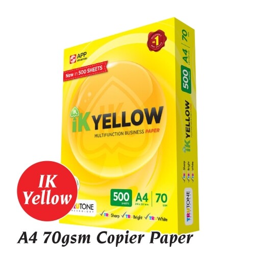 A4 70gsm Copier Paper | A4 Photostat Paper | A4 IK Yellow | A4 Double A ...