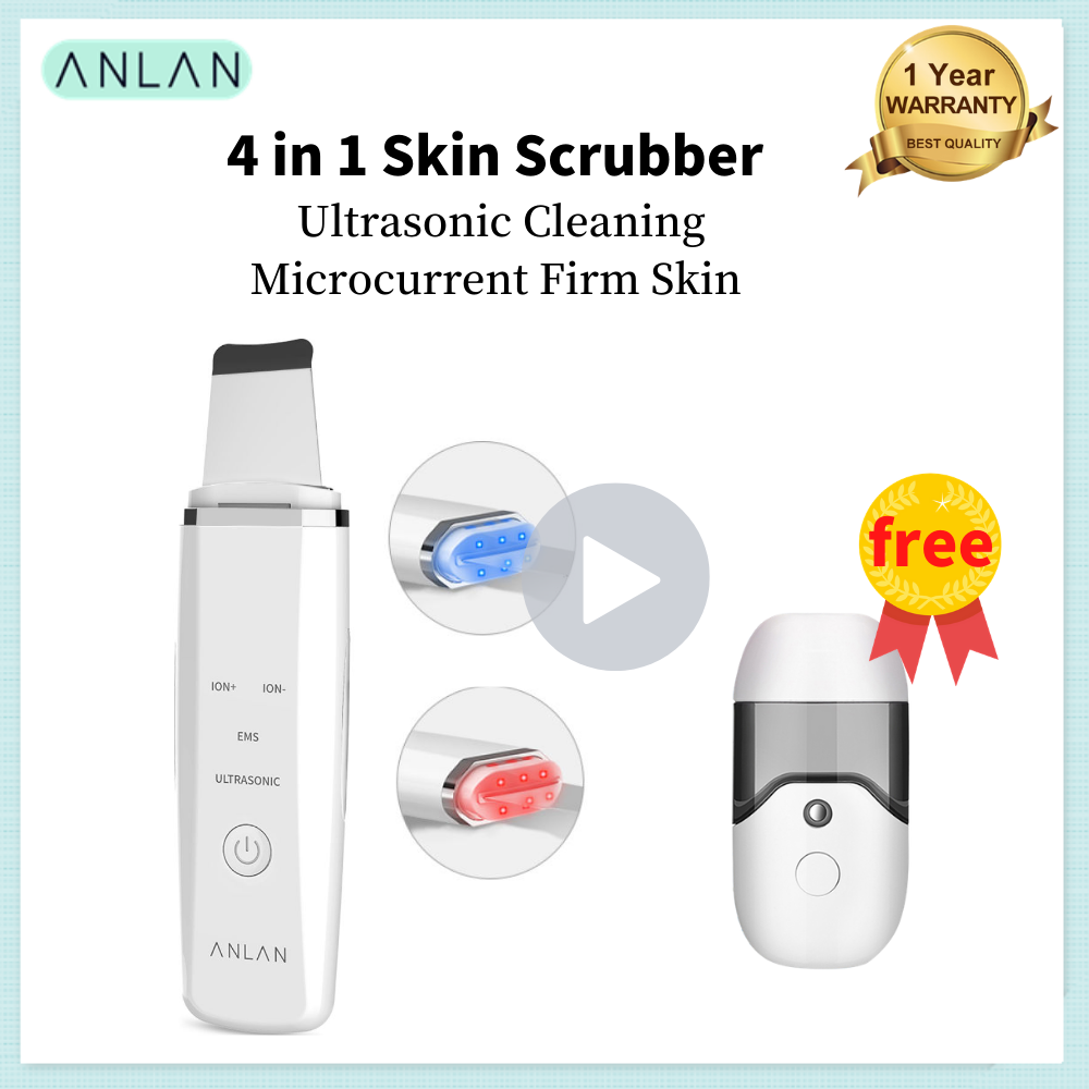 ANLAN Máy tẩy tế bào chết trên da mặt bằng sóng âm cho da mặt săn chắc