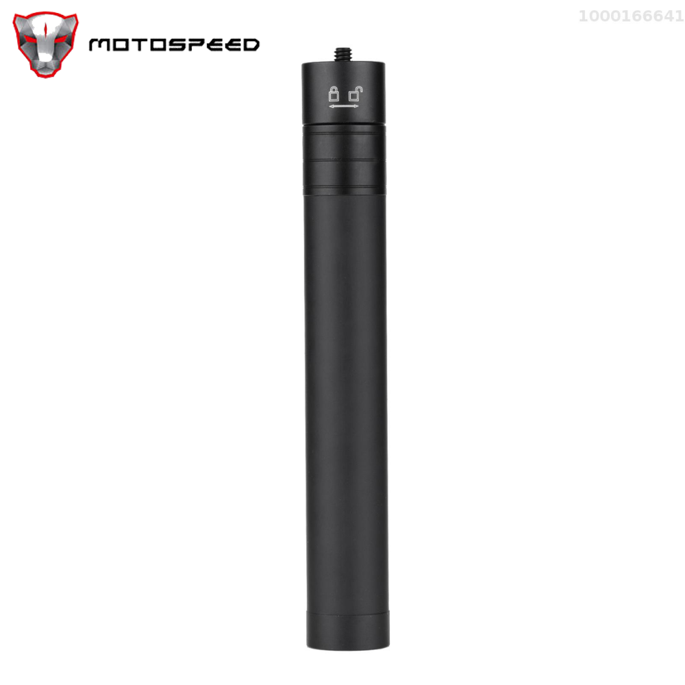 MOTOSPEED Telescopic Stabilizer Extension Rod Max. Length 73cm Aluminum Alloy Pole with 1/4 Inch Screw and Screw Hole for Gimbal Stabilizer zhiyun Feiyu