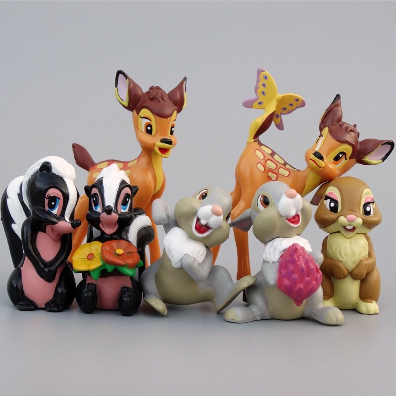 Putitto Kitan Club Gashapon Disney Classic character Bambi Figures 8 pcs Set 