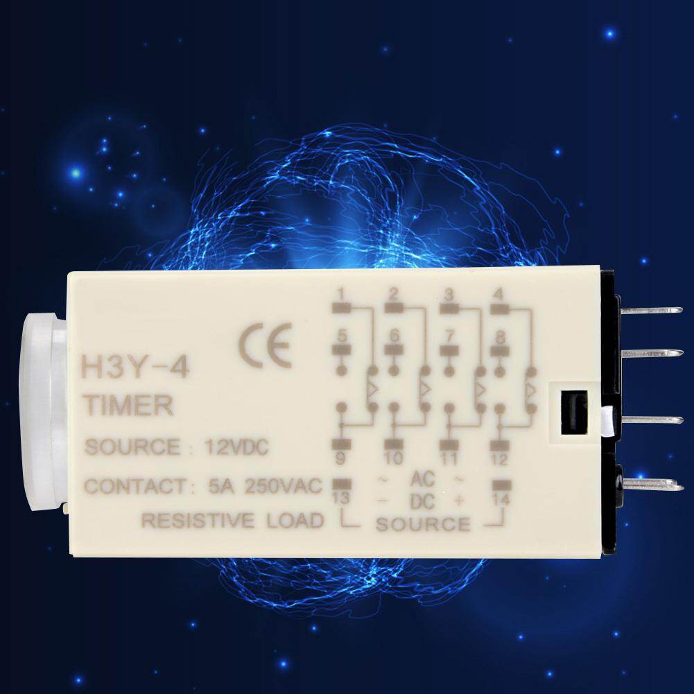H3Y-4 Time Relay Pointer Control Power on Delay Timer 14-Pin 12VDC