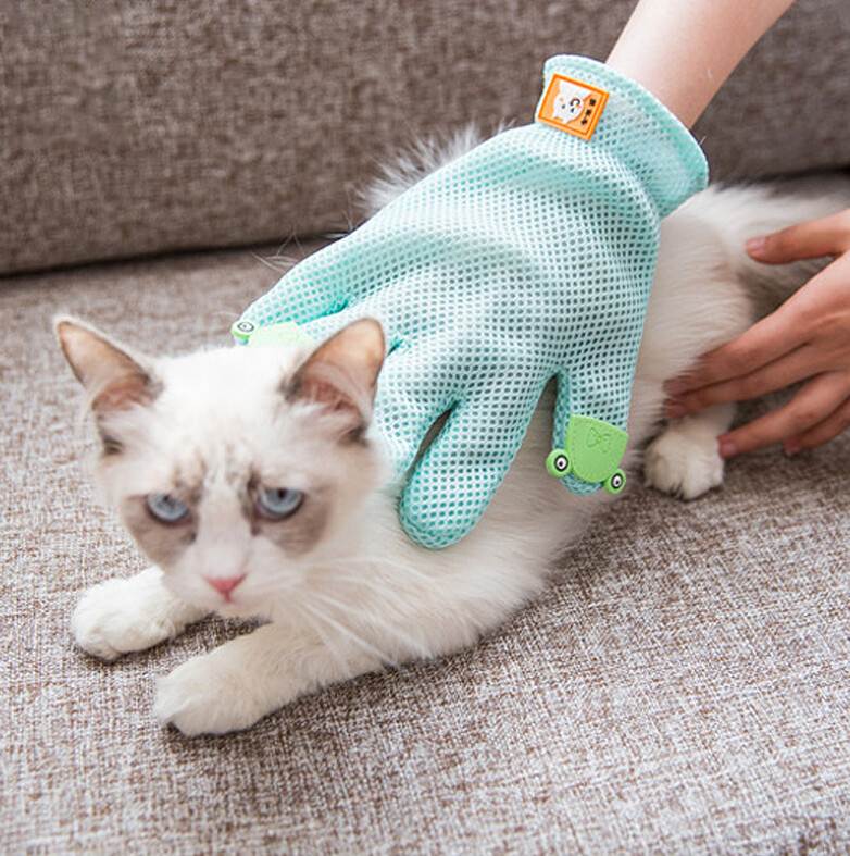 Grooming Glove For Cats Soft Rubber Pet Hair Remover Dog Horse Cat Shedding Bathing Massage Brush Clean Comb