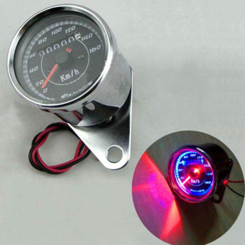 เครื่องวัดความเร็วมอเตอร์ไซด์ใหม่ Universal ไฟท้าย LED วัดระยะทางวัดระยะทาง