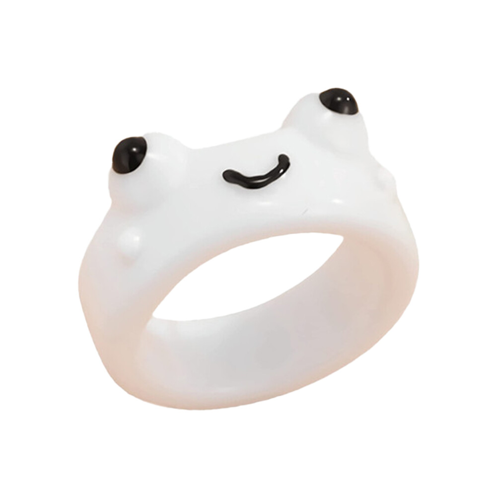 Cute Smile Frog Rings For Women Girls Funny Personality Wholesale Cartoon Animal Frog Ring Fashion Jewelry Gifts