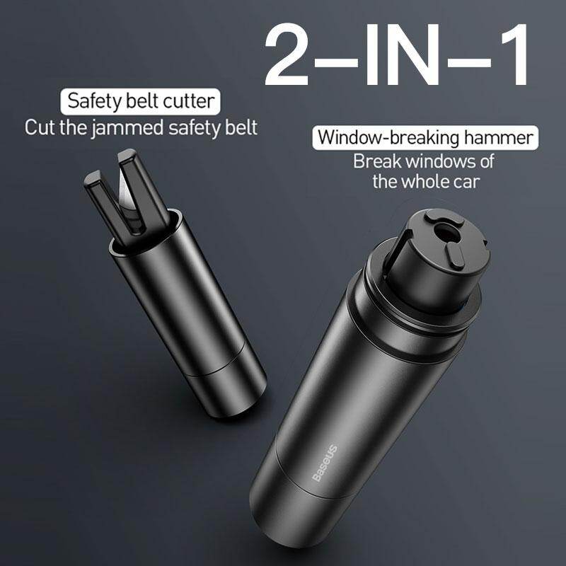 Dụng cụ sinh tồn, thoát hiểm Baseus Sharp Tool Safety Hammer (tích hợp Dao cắt và phá kính)