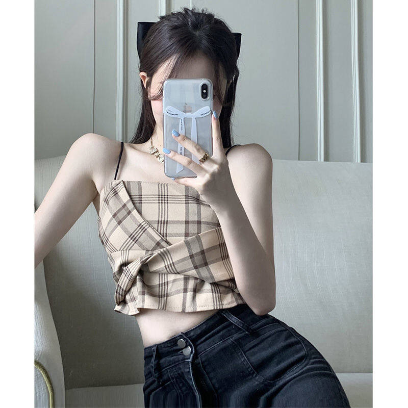 Suspender Tank Top Women Summer Top