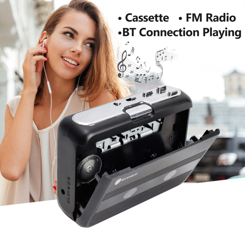 Mini Cassette Player Tape Record FM Radio with 3.5mm Headphone Jack Volume Control Malaysia