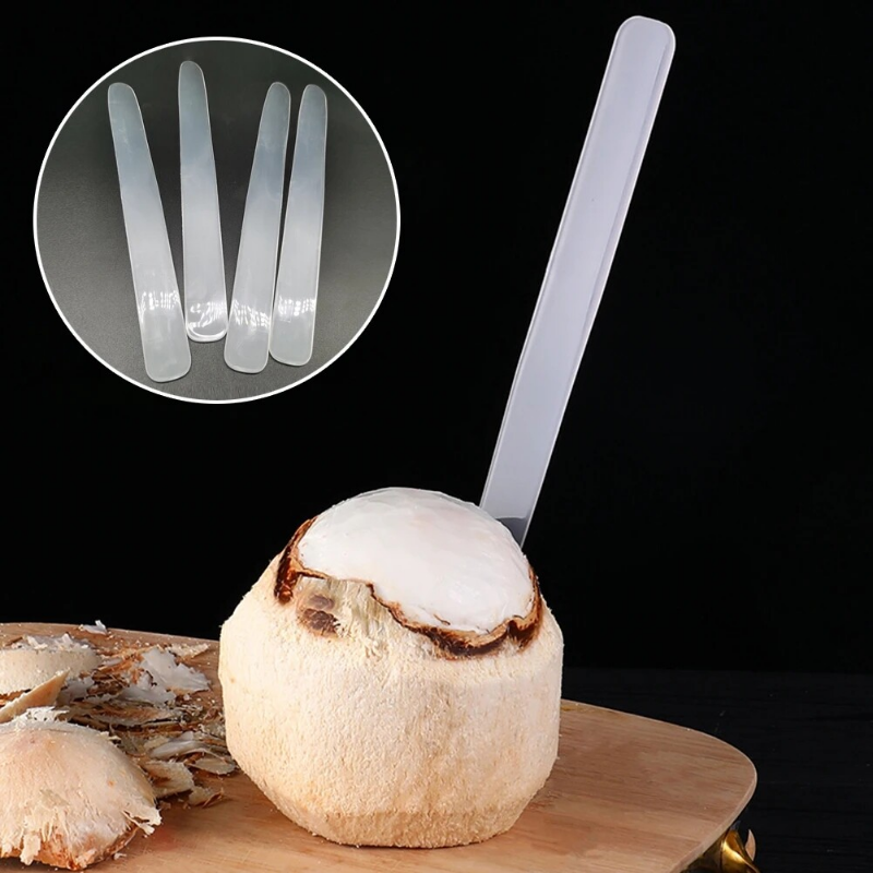 2pcs dừa thịt Remover dụng cụ nhà bếp trứng mềm dao cạo dừa công cụ dễ dàng để hoạt động dụng cụ trái cây