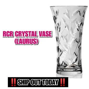 Exclusive 25cm 30cm Rcr Crystal Vase Laurus Pasu Bunga Kaca