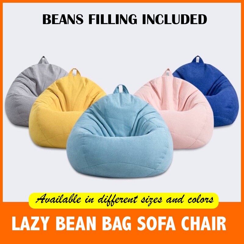 Bean Bag Sofa Beanbag Chair With Filling- 3 Sizes Sofa Chair with beans filling