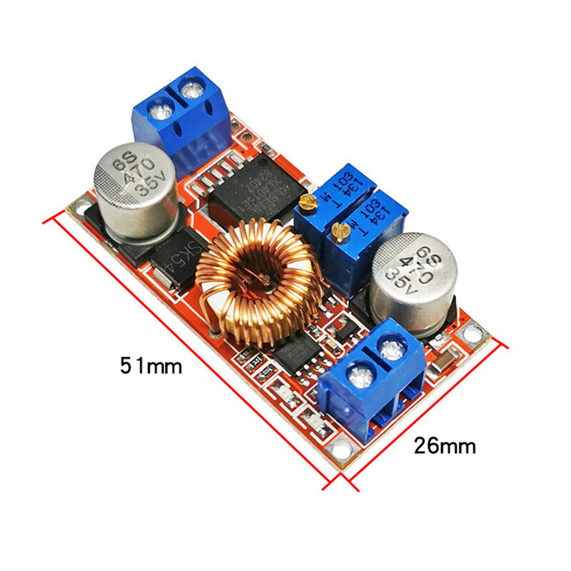 Pin Lithium 5A DC Sang DC CC CV Bước Xuống Bảng Sạc Bộ Chuyển Đổi Nguồn Led Bộ Sạc Lithium Bước Xuống Mô Đun Hong XL4015