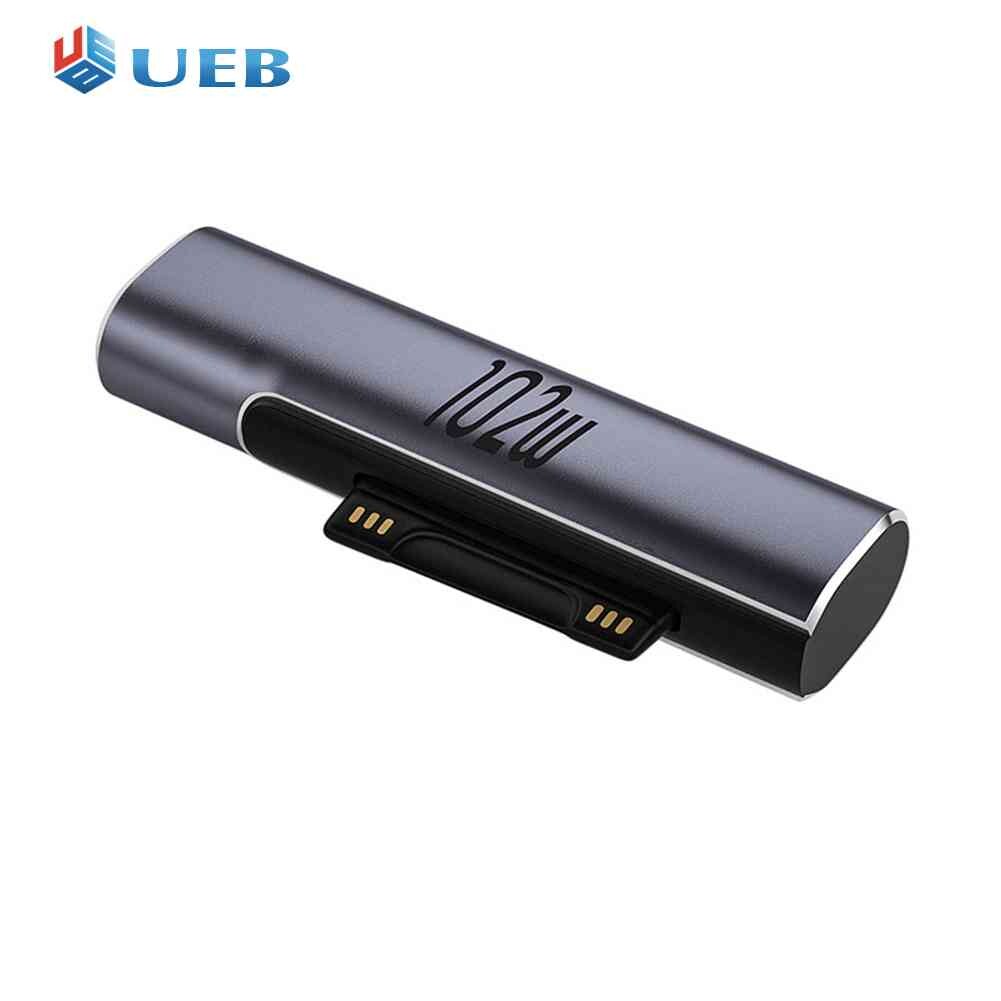 For Microsoft Surface to USB Type C Converter Laptop Plug Fast Charge Connector