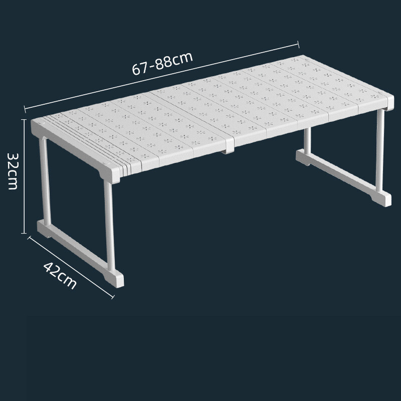 Wardrobe layered partition retractable cabinet layered shelf cabinet sink layered shelf storage artifact