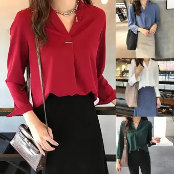 long sleeve chiffon