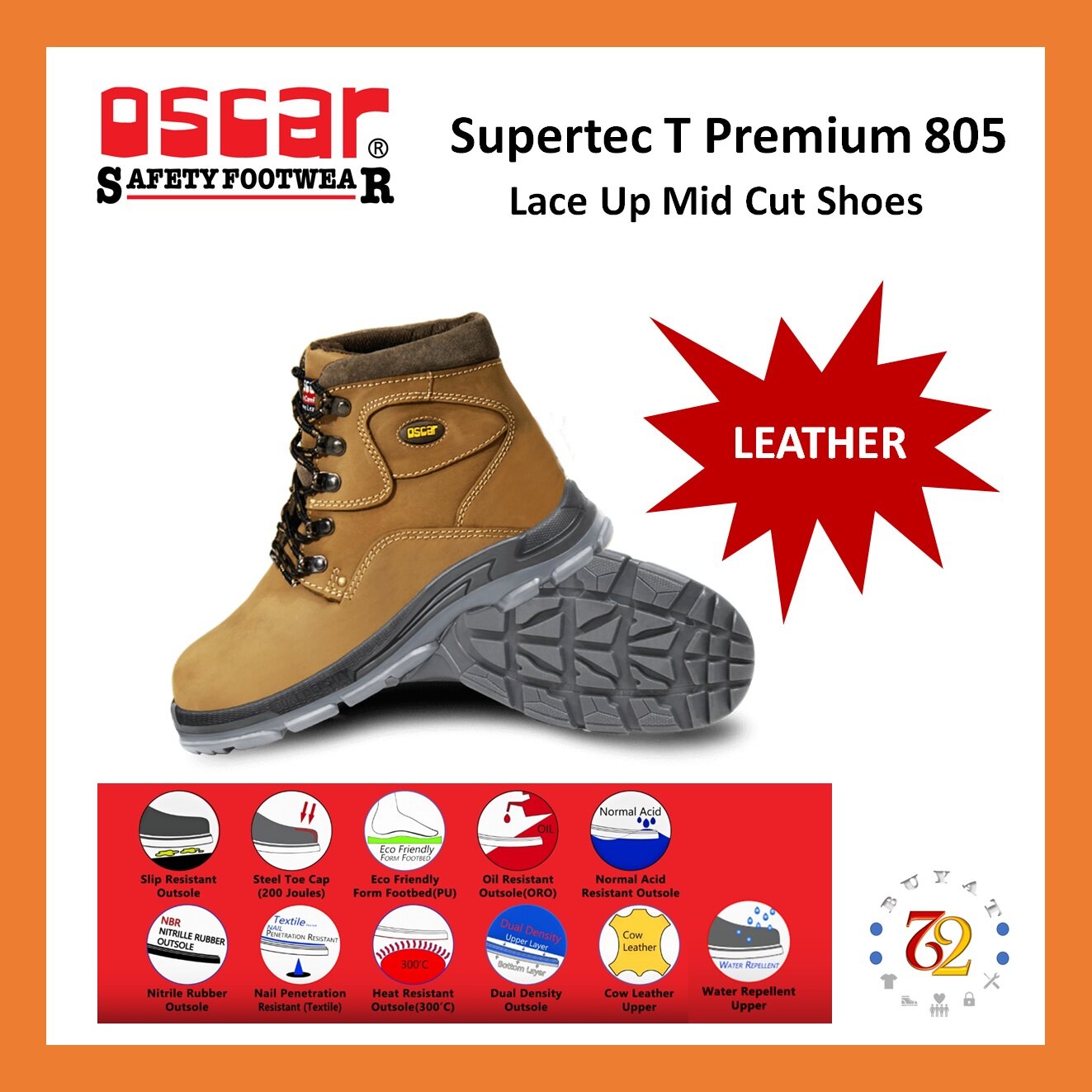 Kasut on sale safety oscar