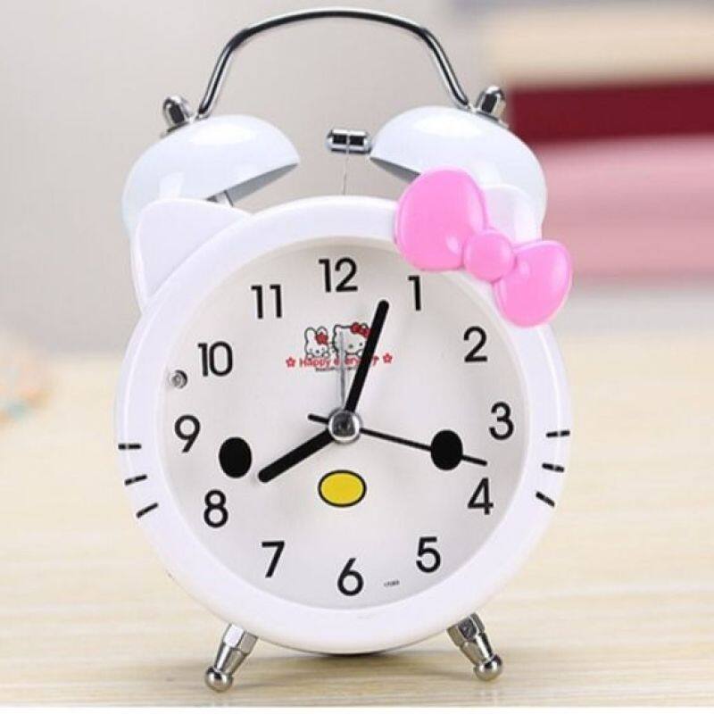 HelloKitty Đồng Hồ Báo Thức Học Sinh Bé Gái Trái Tim Cá Tính Sáng Tạo Tắt Tiếng Đầu Giường Báo Động Đơn Giản Đồng Hồ Trẻ Em Hình Thoi bán chạy