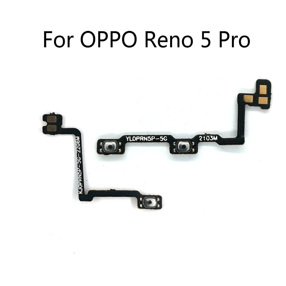 Nút Phím Bên Âm Lượng Nguồn Cho OPPO Reno 5 Pro 5pro Cáp Mềm Công Tắc Bật Tắt Linh Kiện Sửa Chữa Thay Thế Linh Hoạt