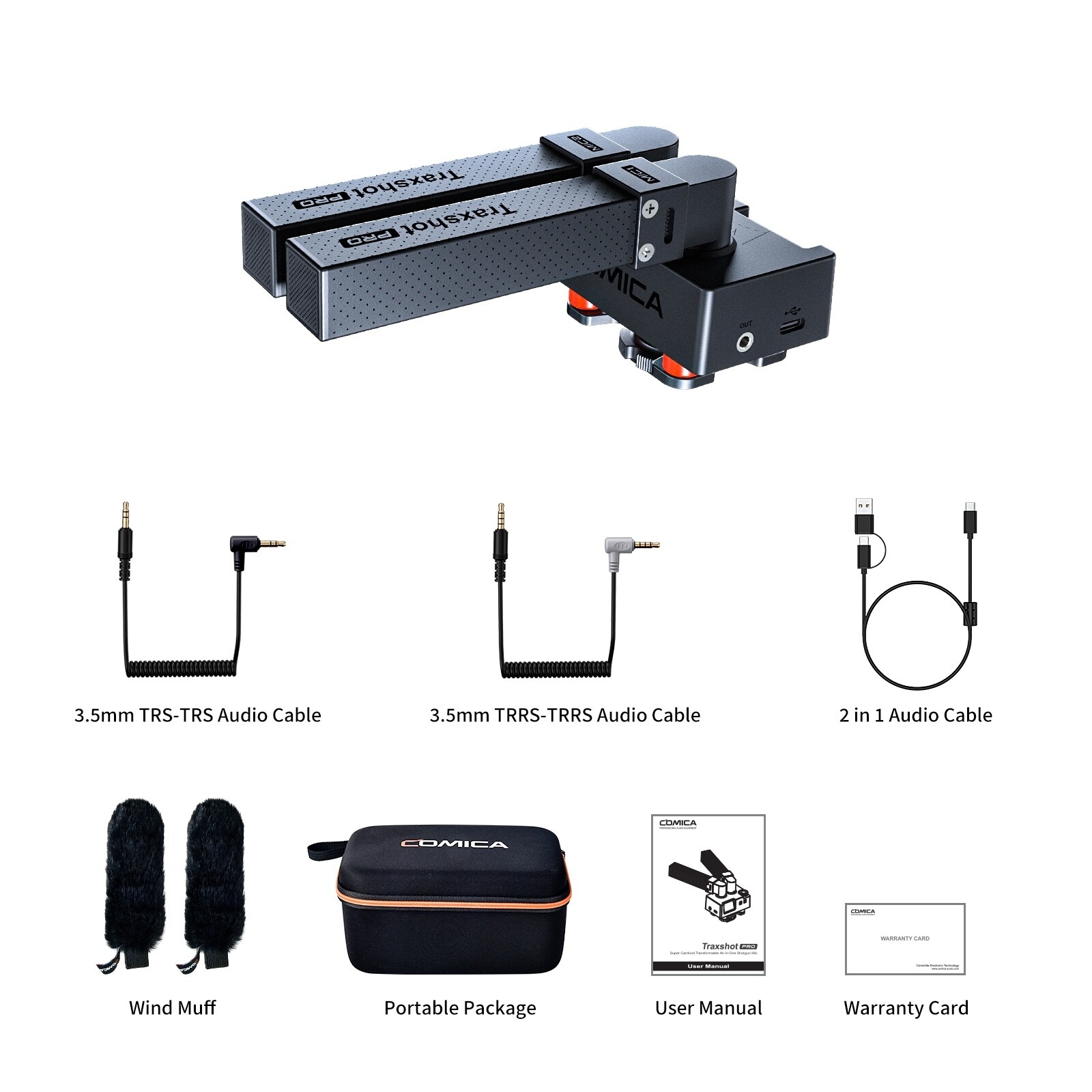 Comica Traxshot PRO Super Cardioid Transformable All-in-One