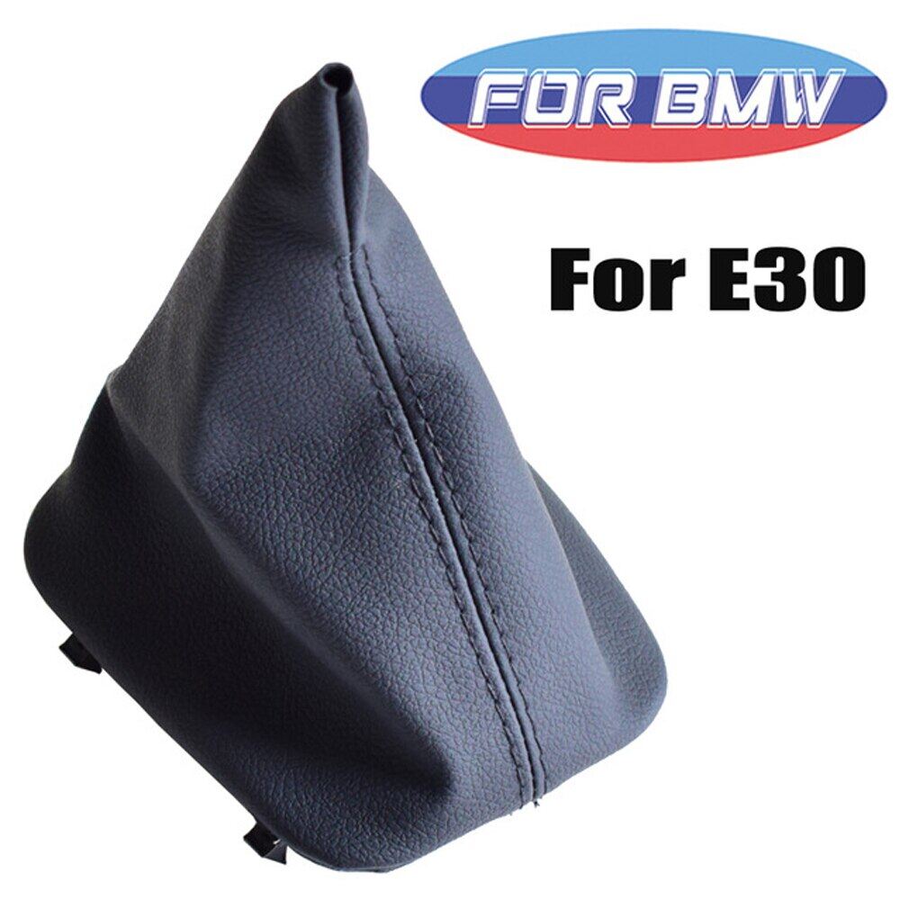For BMW E30 E36 E39 E46 E81 E82 E87 E88 E90 E91 E92 E93 Car Gear Shift Boot Leather Boot Collars With Frame Acessories