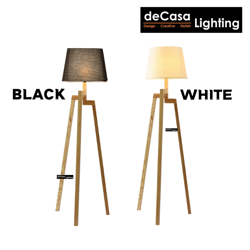 Tripod Floor Lamp Modern Design Wood Floor Standing Lamp Modern Floor