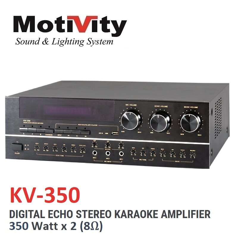 Motivity KV-350 Digital Echo Karaoke Amplifier - 2 x 350 watt | Lazada