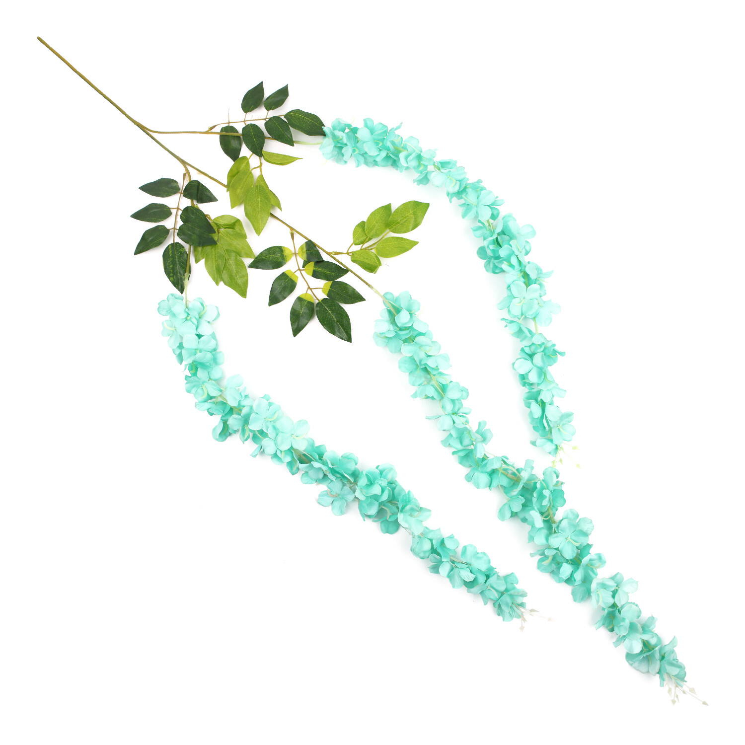 110cm Wisteria Artificial Flower Silk Vine Garland Hanging for Wedding Party Garden Outdoor Greenery Office Wall Decor