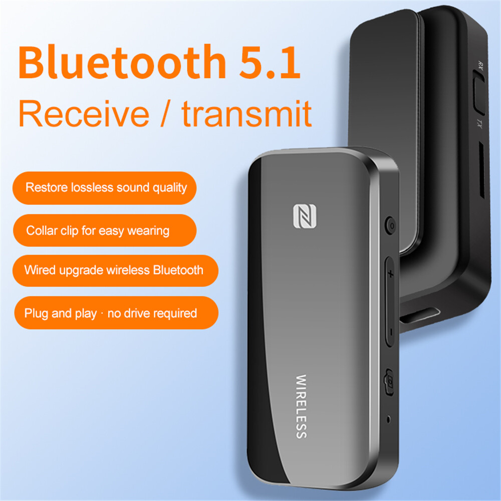 KEBETEME Bluetooth 5.0 Receiver For 3.5mm Jack Earphone Wireless Adapter Bluetooth Aux Audio Music Transmitter For Headphone