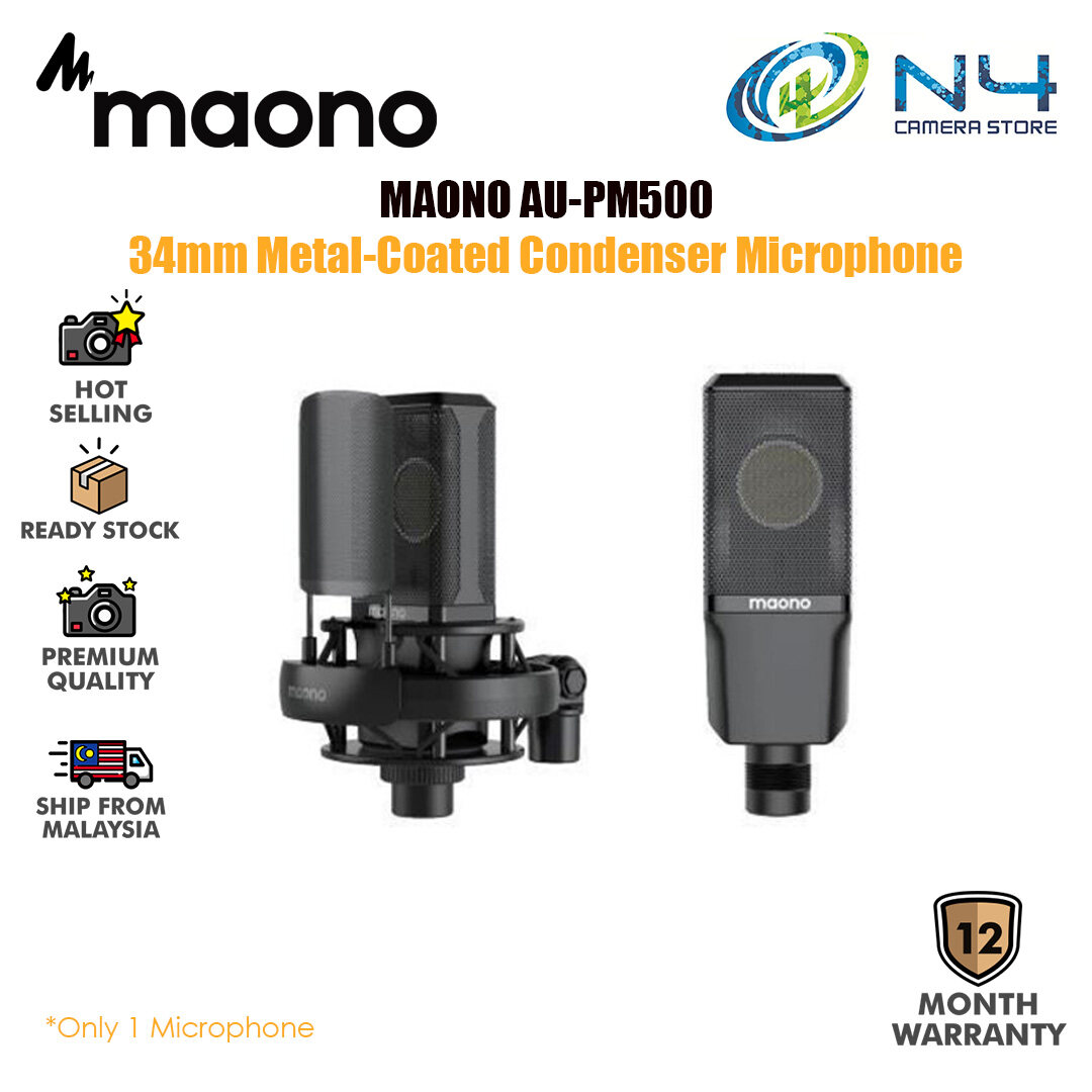 MAONO AU-PM500 PM500 34MM Diameter Condenser Microphone Premium XLR ...