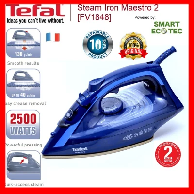 Tefal Steam Iron Maestro 2 Blue (FV1848) 100% Original NEW set